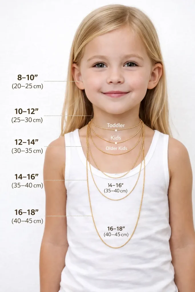 Children’s Necklace Size Chart
