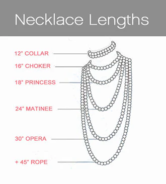 Opera Necklace Length Chart